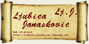 Ljubica Janašković vizit kartica